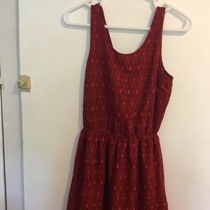 H&M Red lovely dress with bow on the back